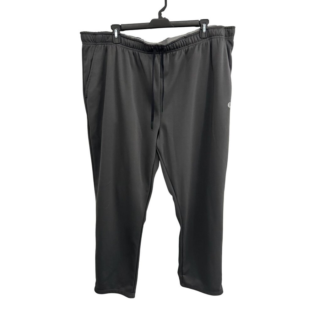 Solaris Mens Black Pockets Elastic Waist Athletic Track Pants SZ 3XB Workout Gym